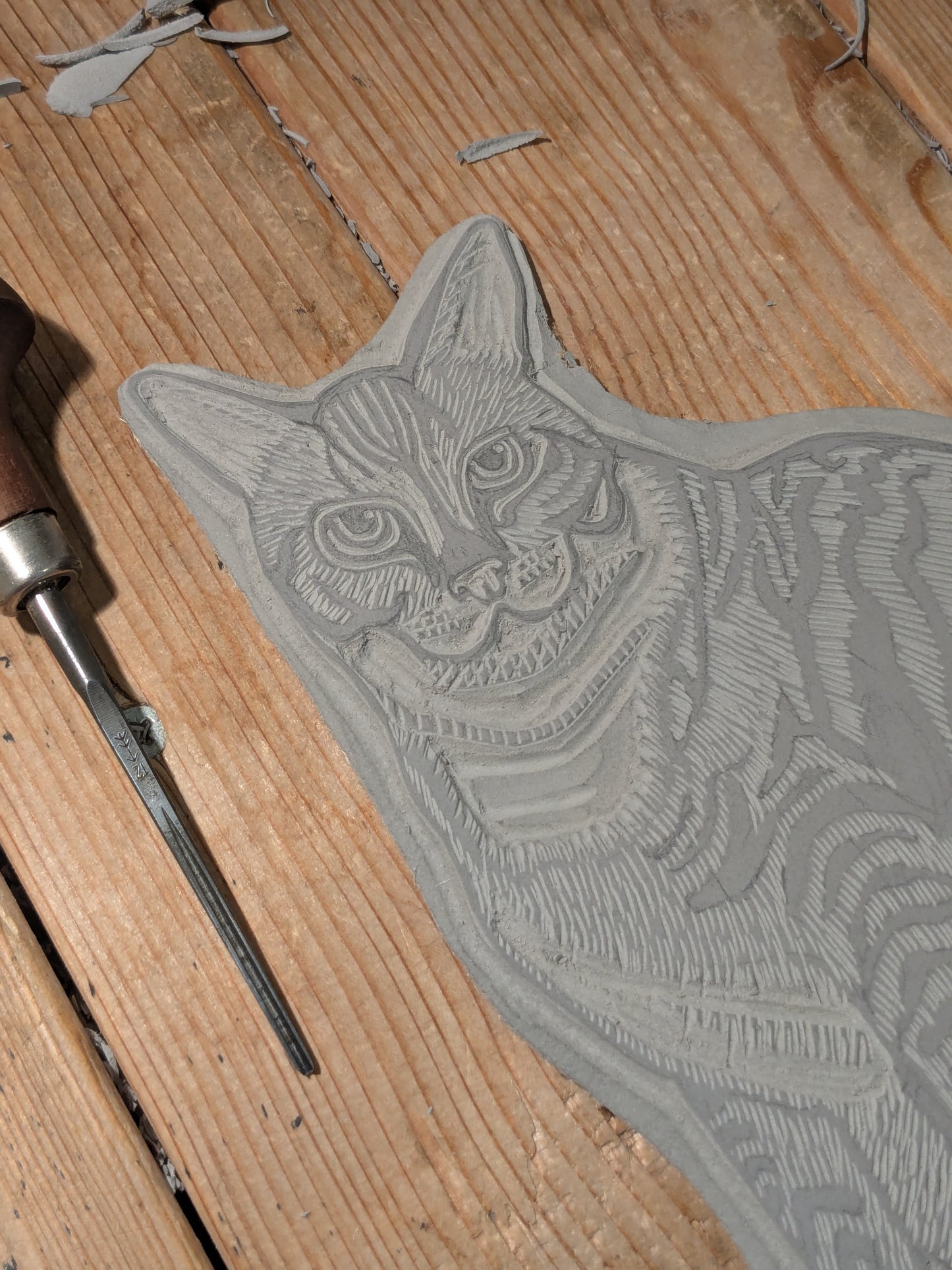 Tabby Cat Table Lamp