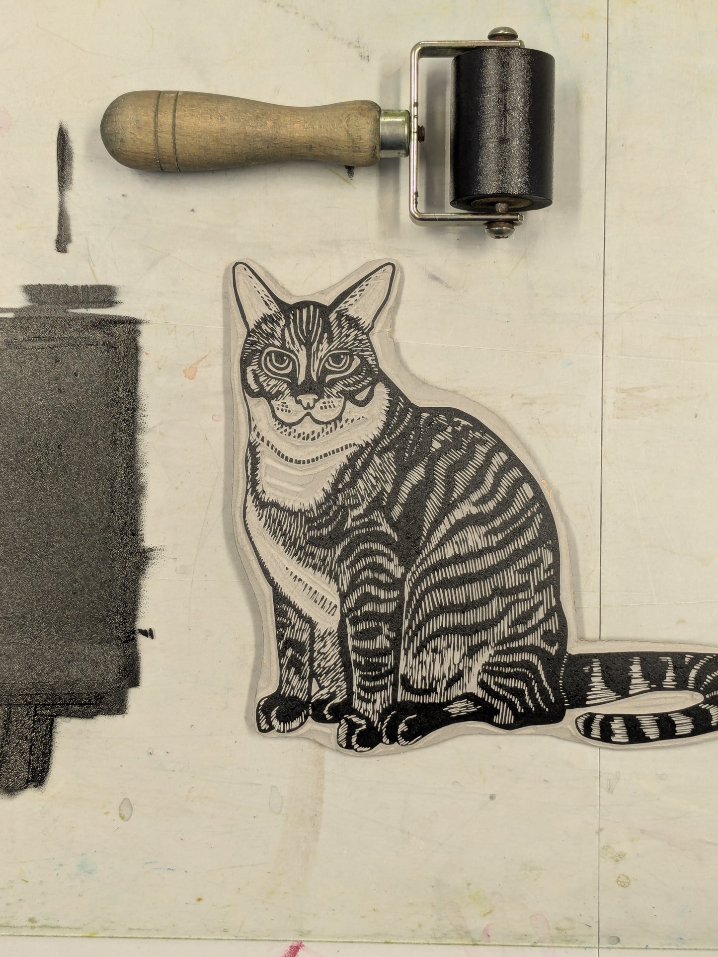 Tabby Cat Table Lamp