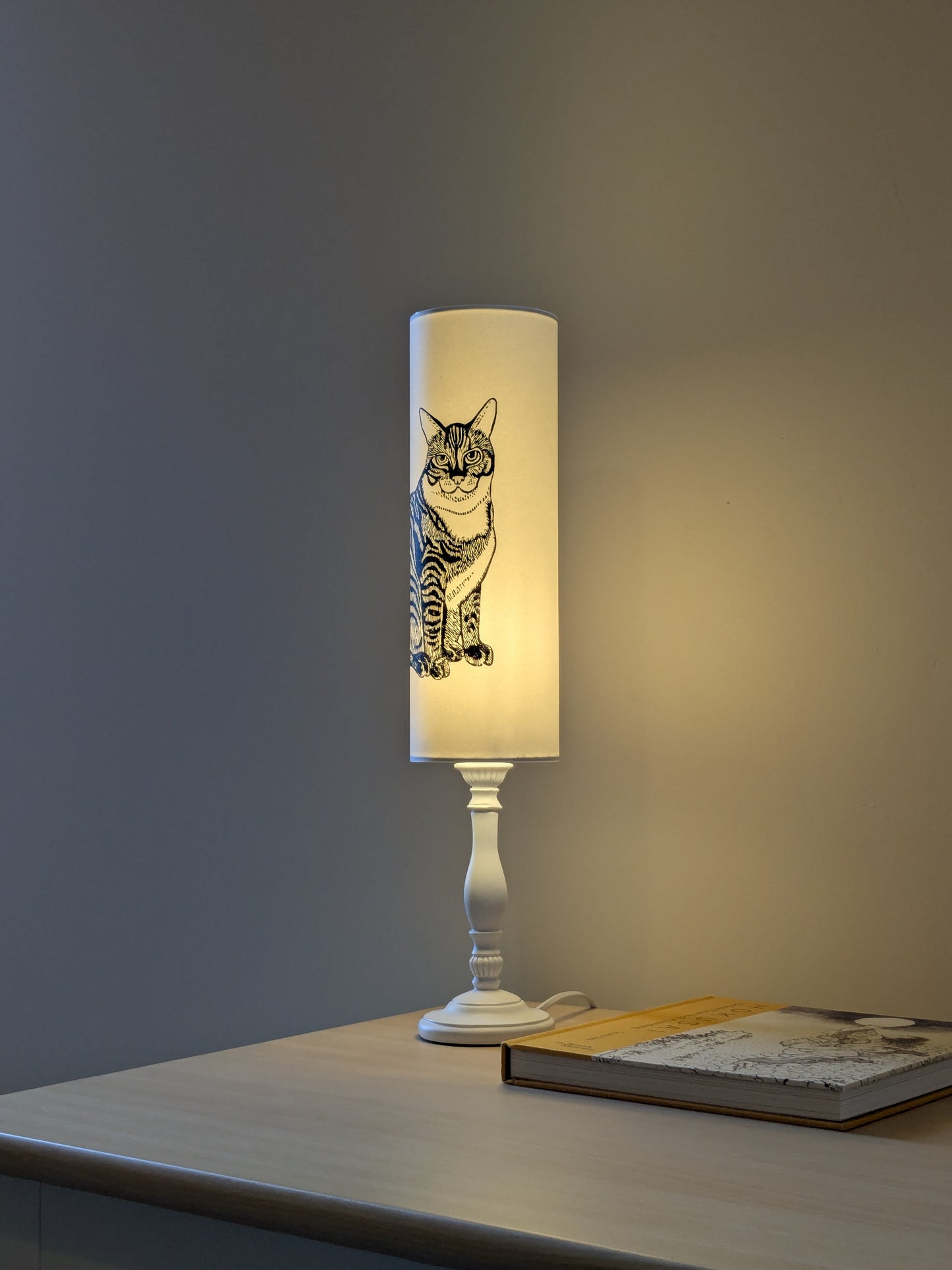Tabby Cat Table Lamp